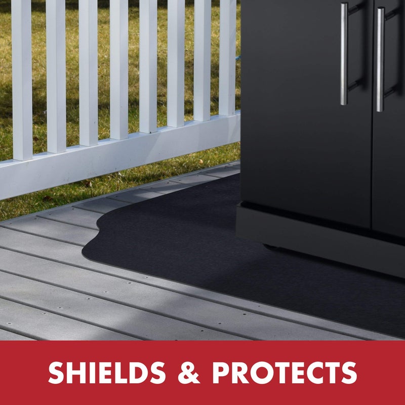 GRILLTEX حصيرة واقية تحت الشواية من GRILLTEX، 39 × 72 بوصة، سوداء - Image 4